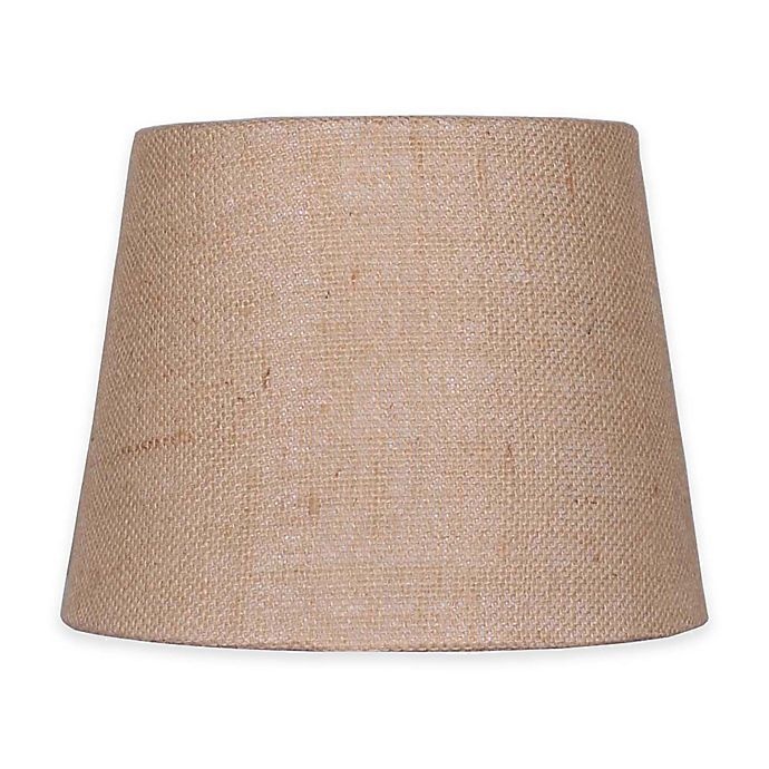 slide 1 of 1, Adesso Mix & Match Small Natural Burlap Hardback Drum Lamp Shade - Tan, 10 in