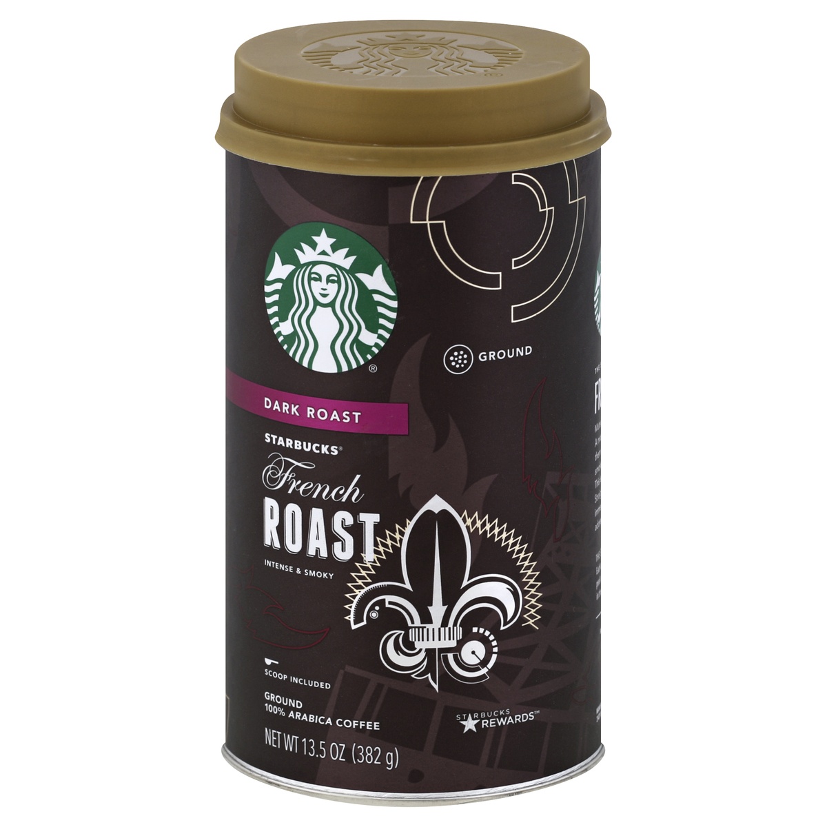 slide 1 of 5, Starbucks French Roast Ground Coffee Canister, 13.5 oz