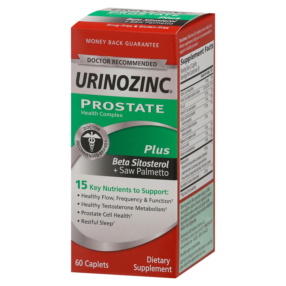 slide 4 of 9, Urinozinc Prostate Formula, 60 ct