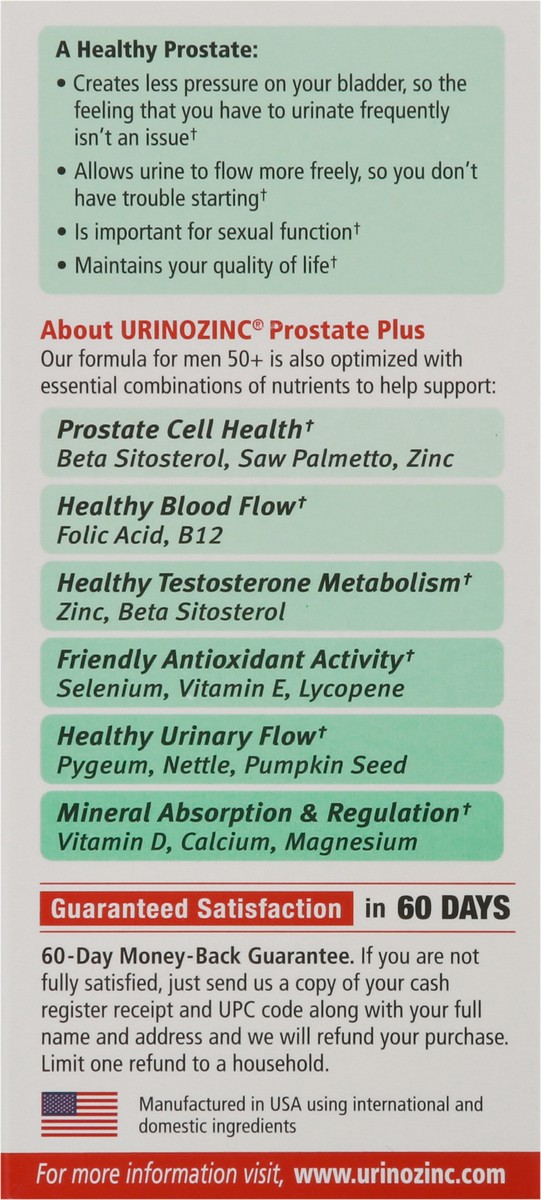 slide 6 of 9, Urinozinc Prostate Formula, 60 ct