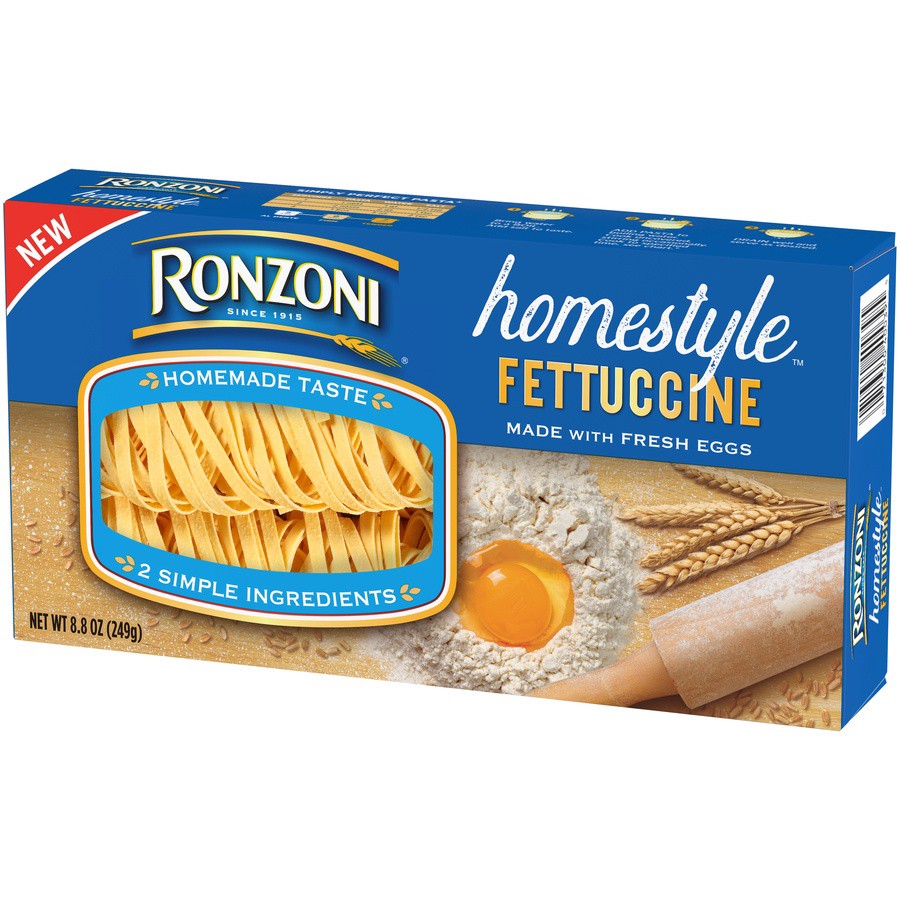 slide 3 of 7, Ronzoni Homestyle Fettuccine Pasta, 8.8 oz