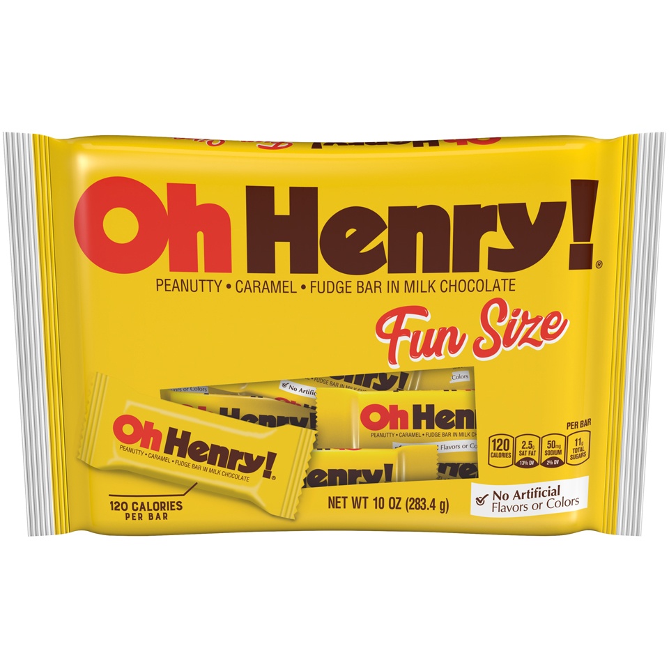 slide 1 of 8, Oh Henry! Fun Size, 10 oz