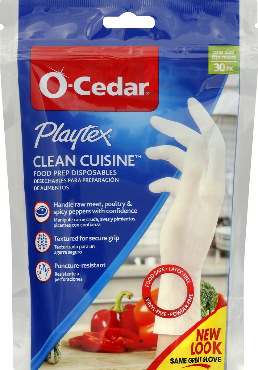 slide 6 of 9, O-Cedar O Cedar Gloves, Clean Cuisine, 30 Pack, 30 ct