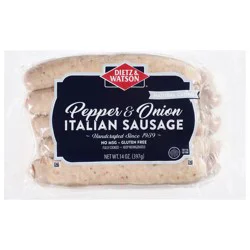 Dietz & Watson Pepper & Onion Italian Sausage 14 oz