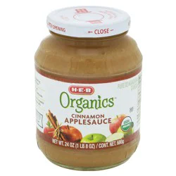 H-E-B Organics Cinnamon Applesauce