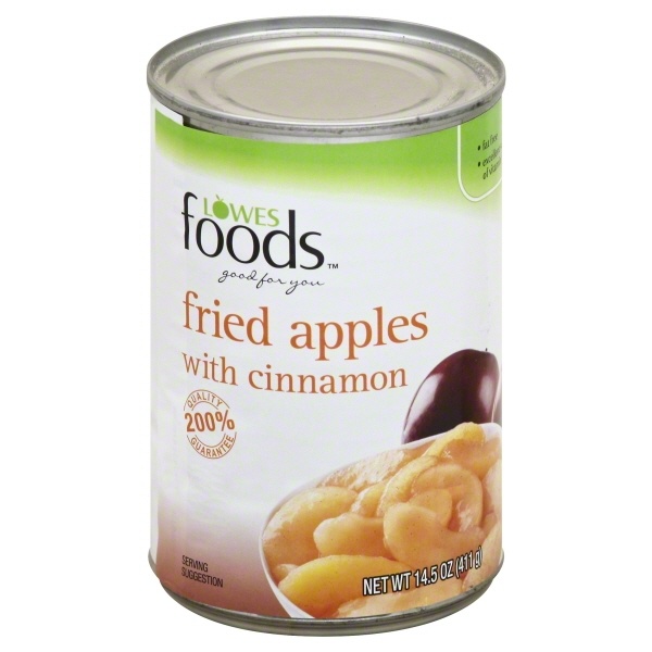 slide 1 of 1, Lowes Foods Fried Apples Cinnamon, 14.5 oz