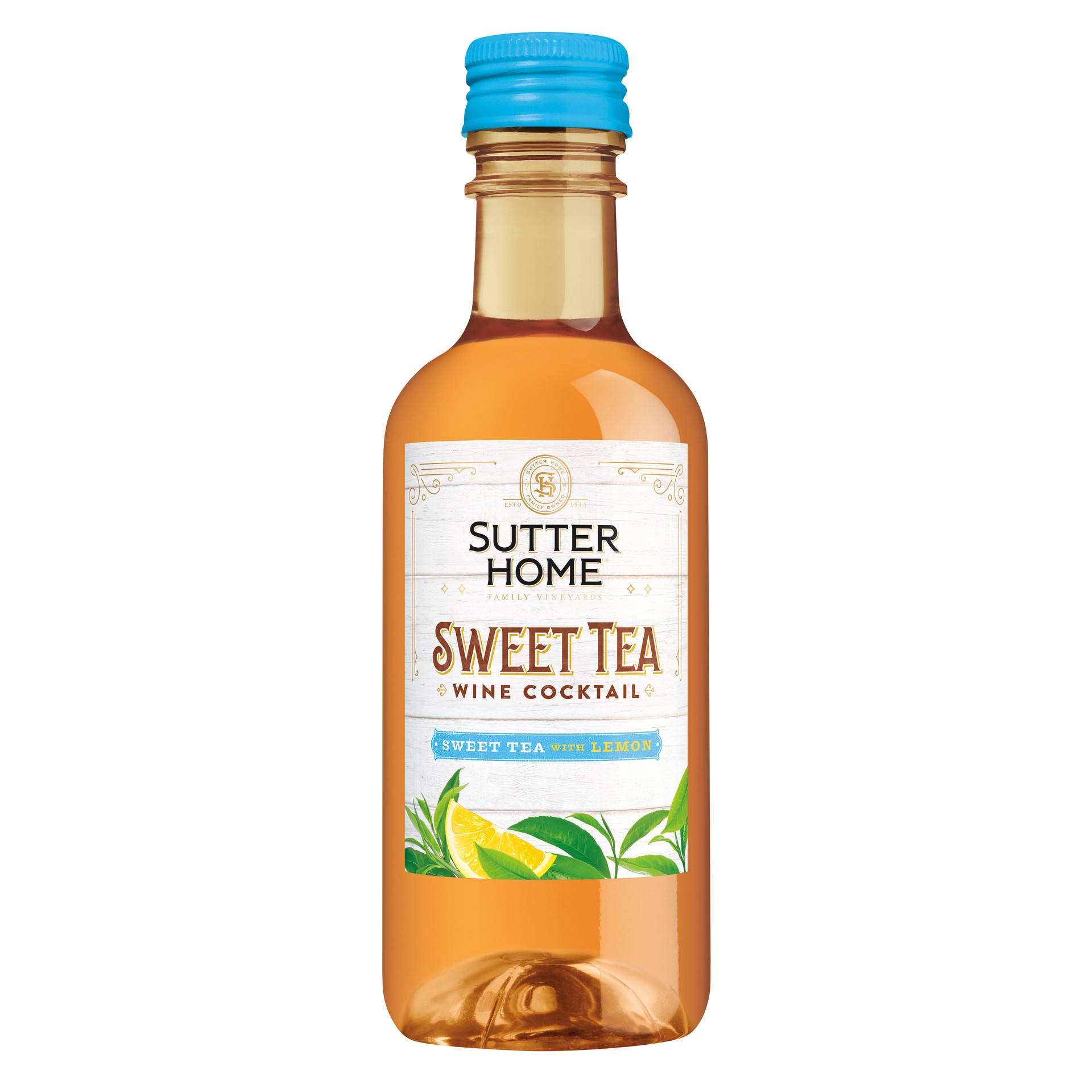 slide 1 of 1, Sutter Home Sweet Tea with Lemon Wine Cocktail, 187mL Single Wine Bottle, 187 ml