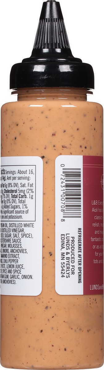 slide 6 of 13, Lunds & Byerlys Garnishing Everything Burger Aioli Sauce 8 oz, 8 oz