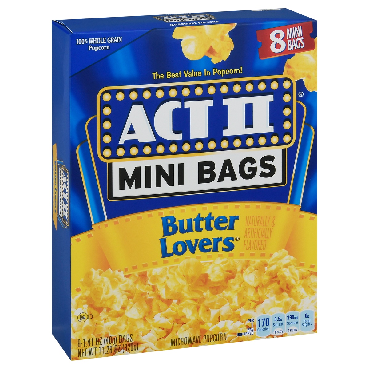 slide 2 of 11, ACT II Butter Mini Bags, 8 ct