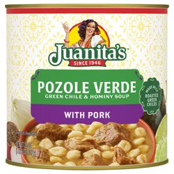 Juanita's Ready to Serve Pork Pozole with Green Chile Soup, 25 oz can