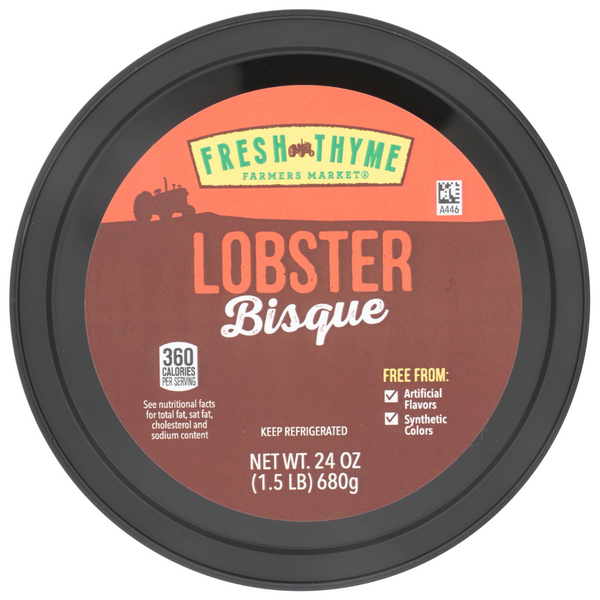 slide 1 of 1, Fresh Thyme Main Lobster Bisque, 24 oz