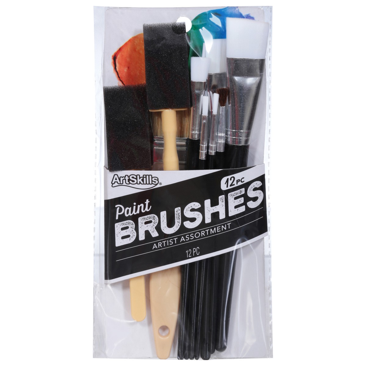 slide 1 of 9, ArtSkills Brushes, 12 ct
