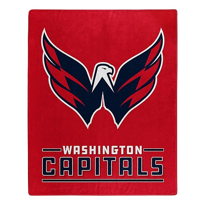 slide 1 of 1, NHL Washington Capitals Super-Plush Raschel Throw Blanket, 1 ct