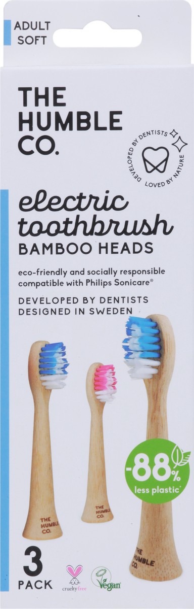 slide 5 of 12, The Humble Co. 3 Pack Soft Adult Bamboo Electric Toothbrush Heads 3 ea, 3 ct