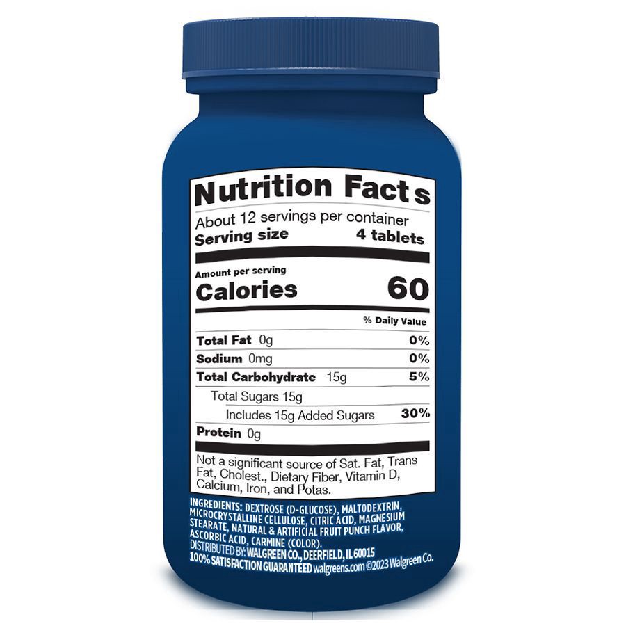 slide 5 of 5, Walgreens Glucose Tablets Tropical Fruit, 50 ct