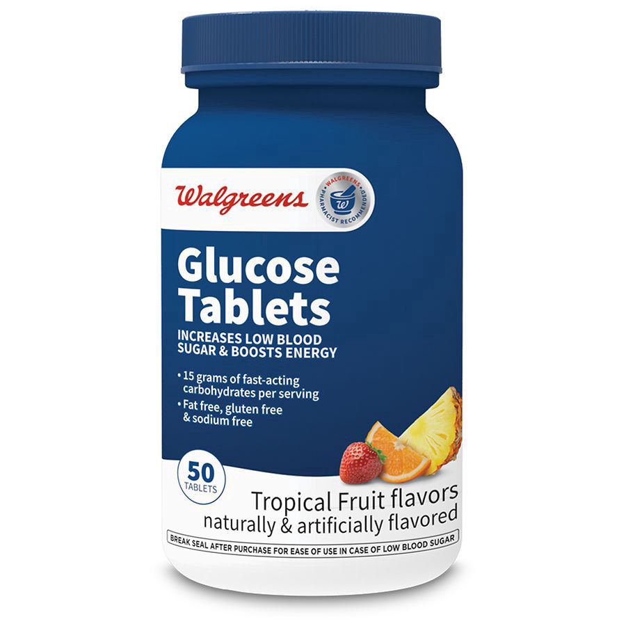 slide 1 of 5, Walgreens Glucose Tablets Tropical Fruit, 50 ct