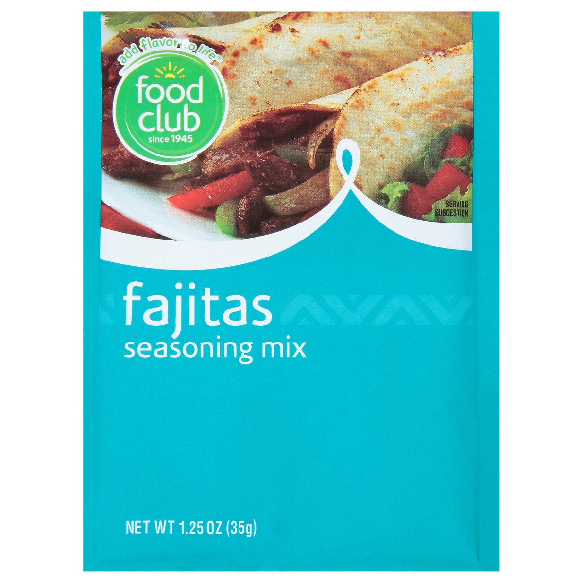 slide 1 of 1, Food Club Fajita Mix, 1.25 oz