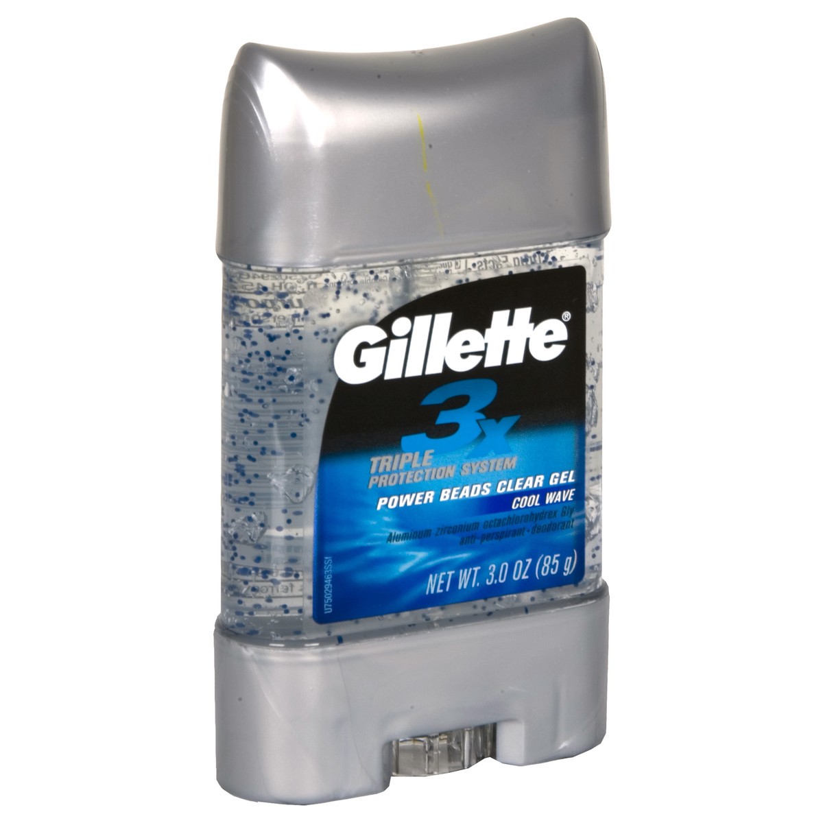 slide 1 of 5, Gillette Endurance Cool Wave Clear Gel With Power Beads Anti-Perspirant/Deodorant, 2.85 oz