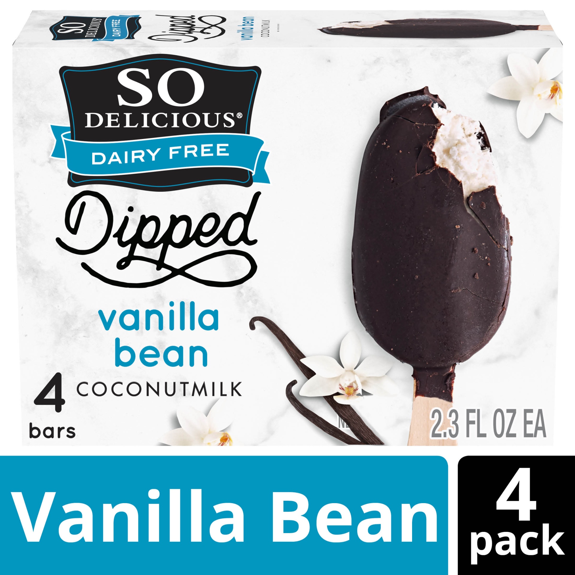 slide 1 of 8, So Delicious Coconut Milk Vanilla Frozen Dessert Bars, 4 ct; 9.2 oz