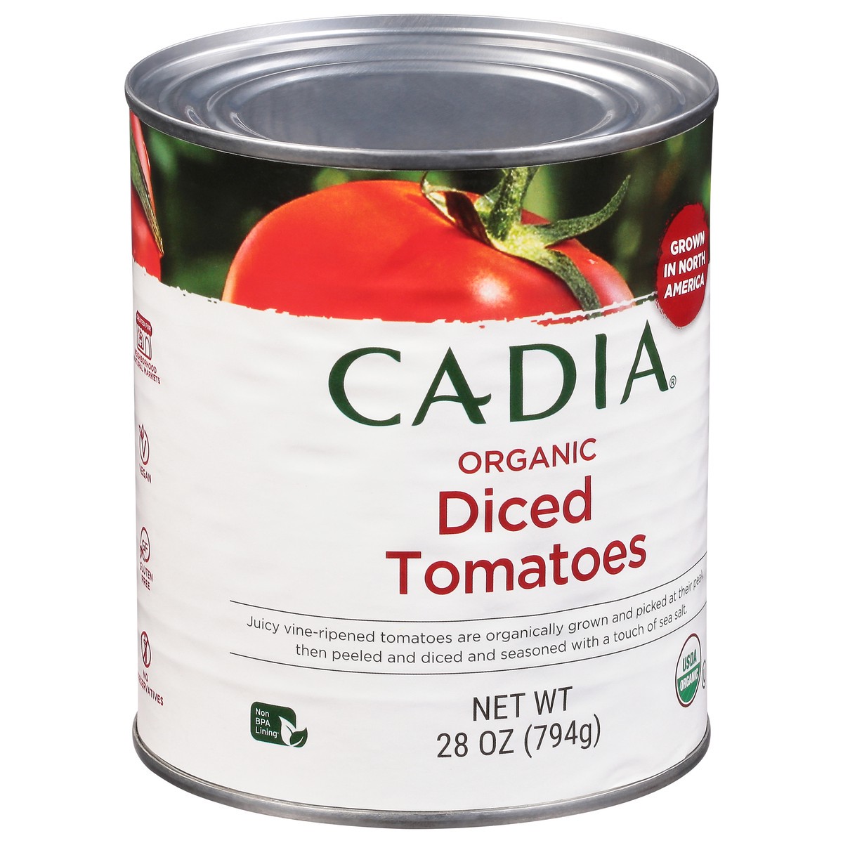 slide 2 of 9, Cadia Organic Diced Tomatoes 28 oz, 28 oz