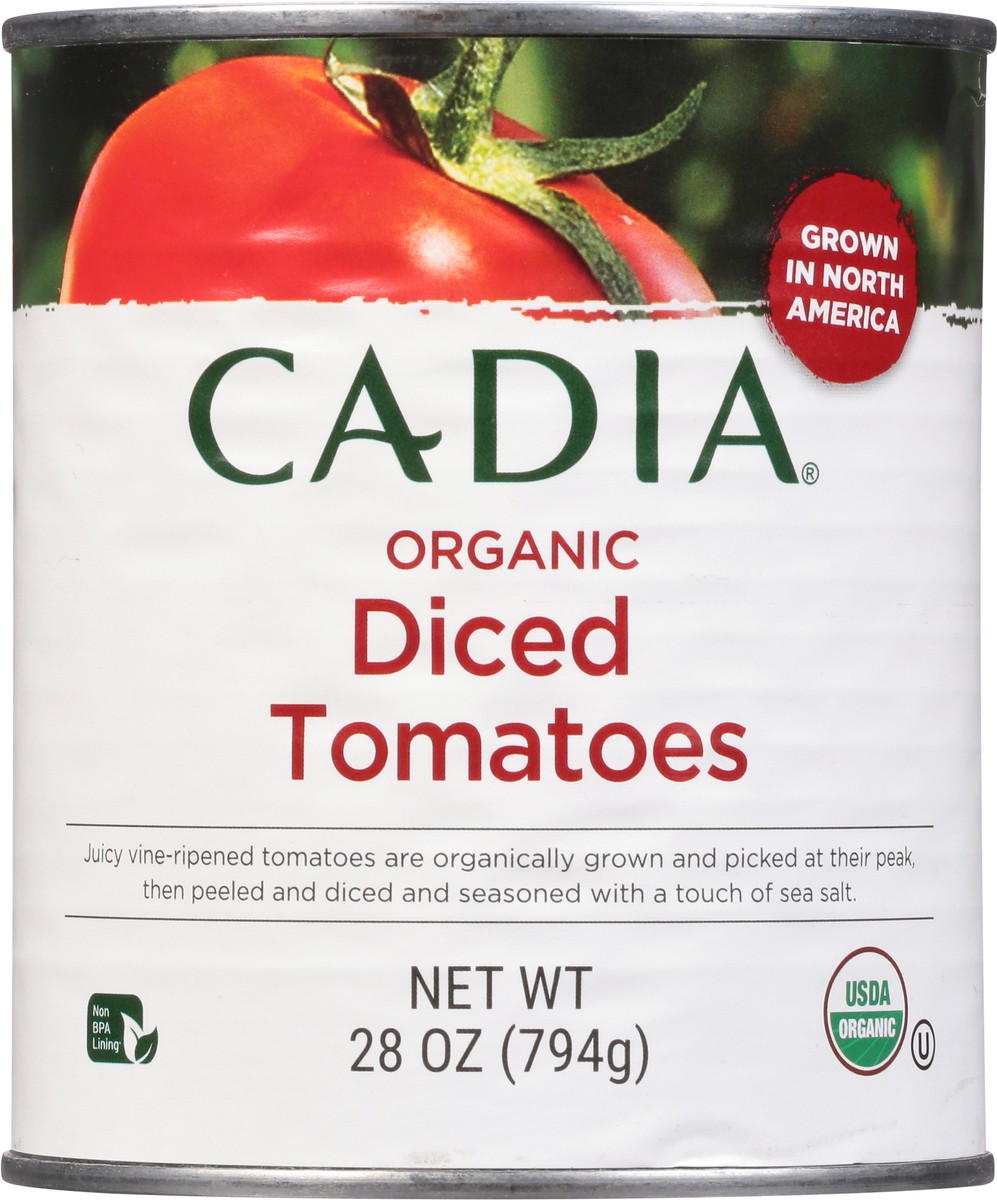 slide 6 of 9, Cadia Organic Diced Tomatoes 28 oz, 28 oz