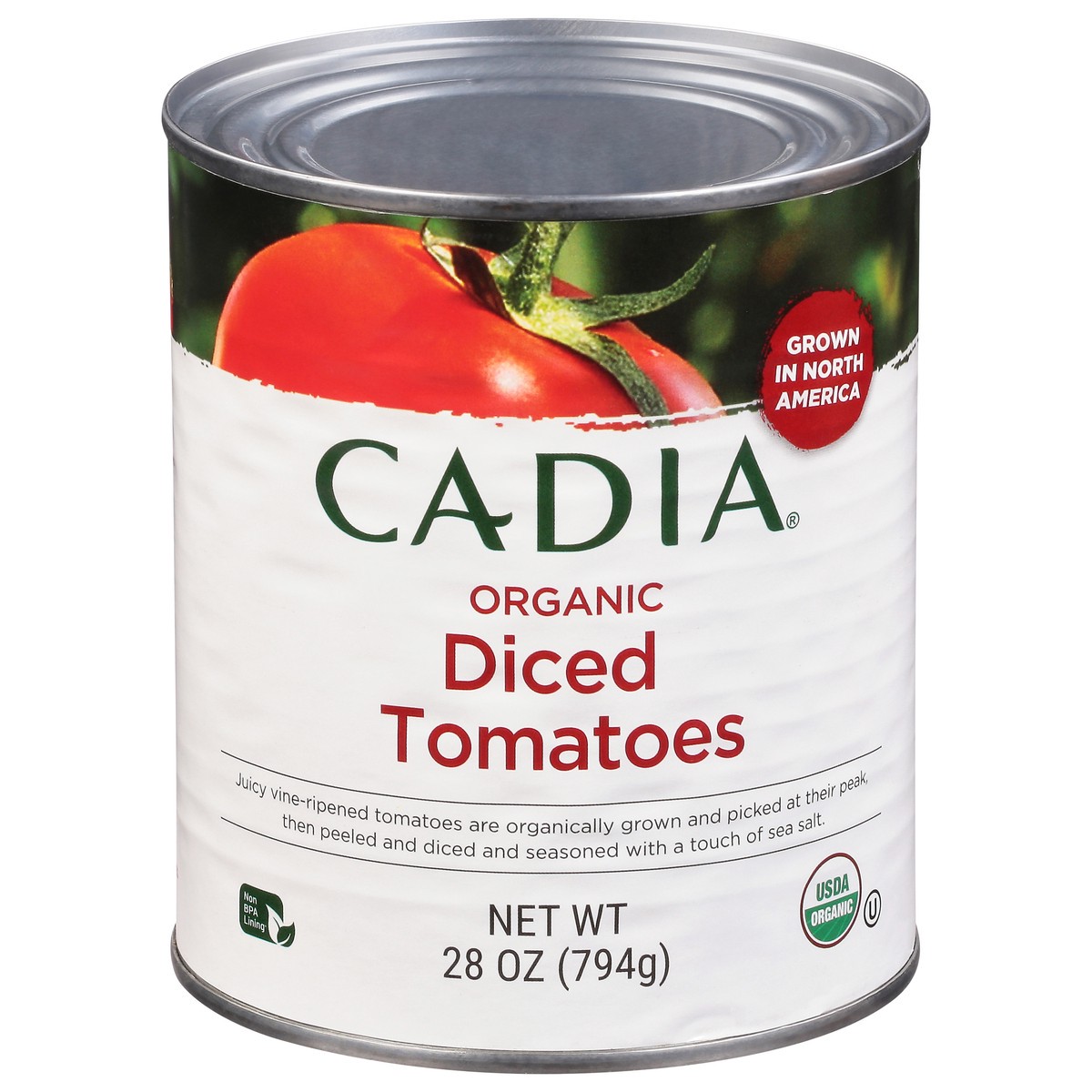 slide 1 of 9, Cadia Organic Diced Tomatoes 28 oz, 28 oz