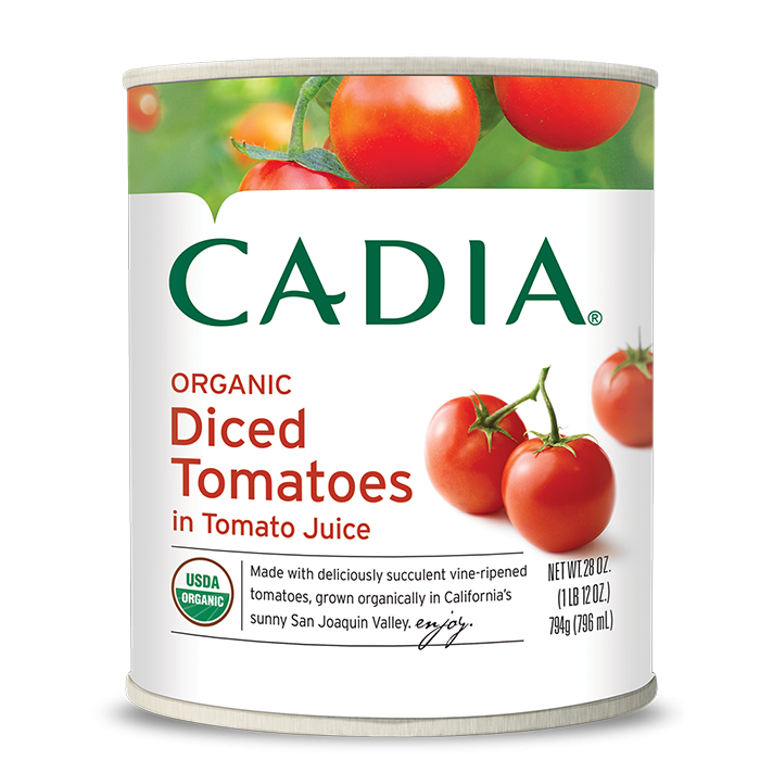 slide 1 of 1, Cadia Organic Diced Tomatoes In Tomato Juice, 28 oz