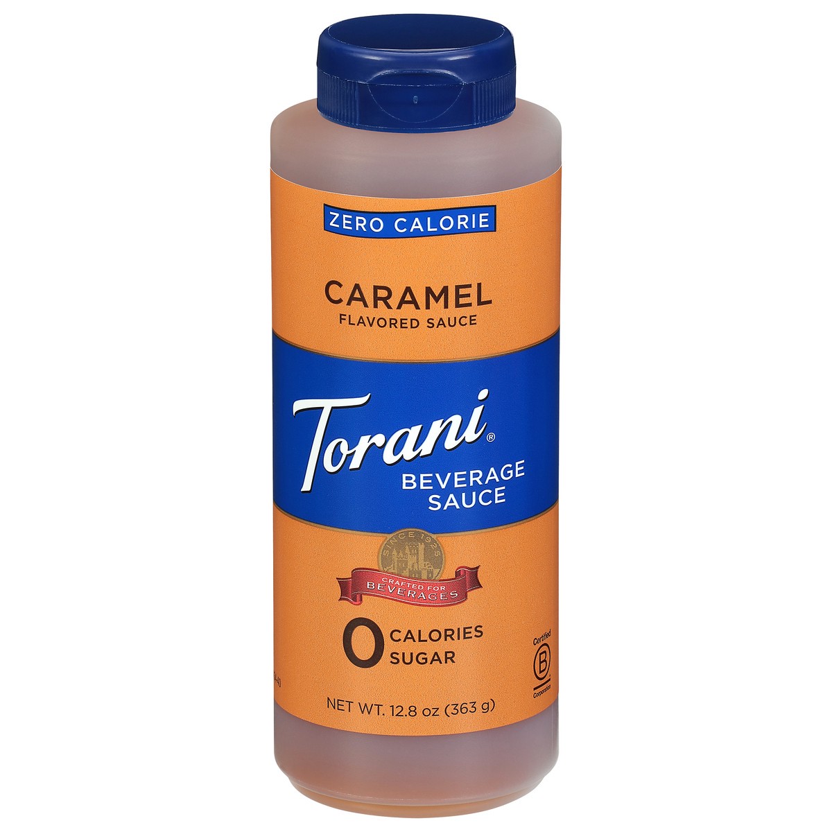 slide 1 of 15, Torani Zero Calorie Caramel Flavored Beverage Sauce 12.8 oz, 12.8 oz