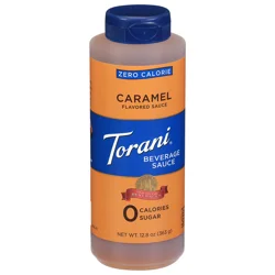 Torani Zero Calorie Caramel Flavored Beverage Sauce 12.8 oz