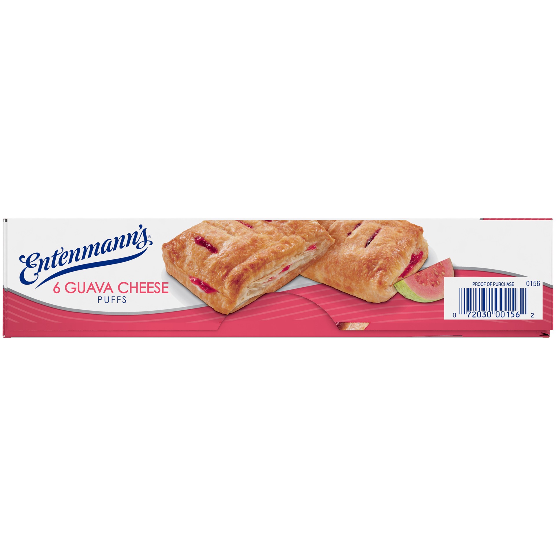 slide 3 of 5, Entenmann's Guava Cheese Puffs, 6 count, Pastries, 17 oz Box, 6 ct