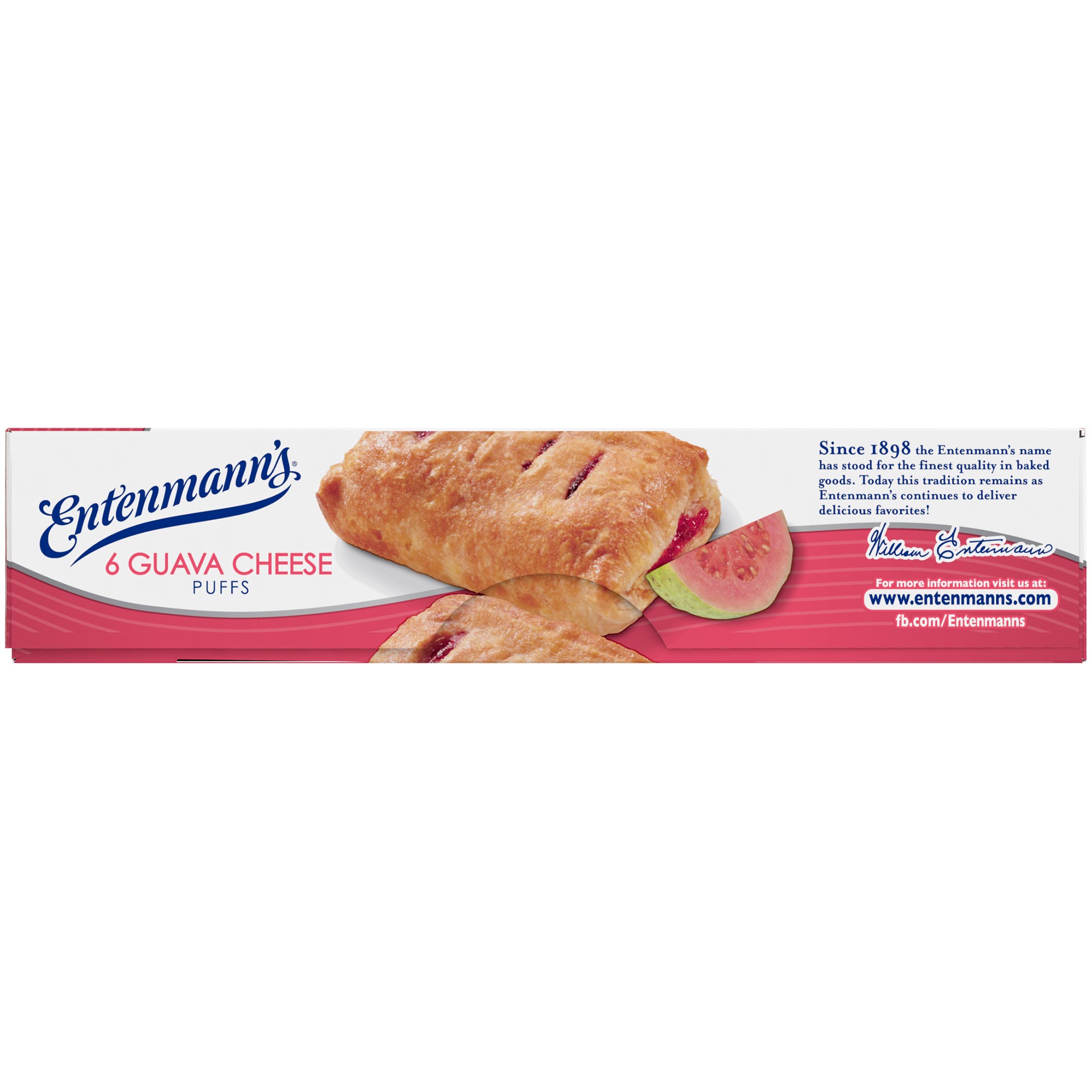 slide 2 of 5, Entenmann's Guava Cheese Puffs, 6 count, Pastries, 17 oz Box, 6 ct