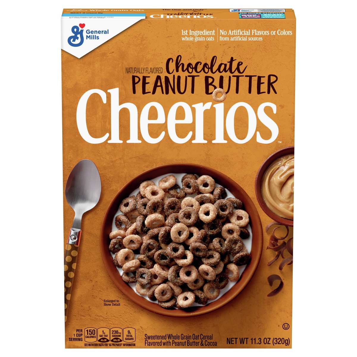 slide 1 of 1, Chocolate Peanut Butter Cheerios, Cereal, 11.3 oz