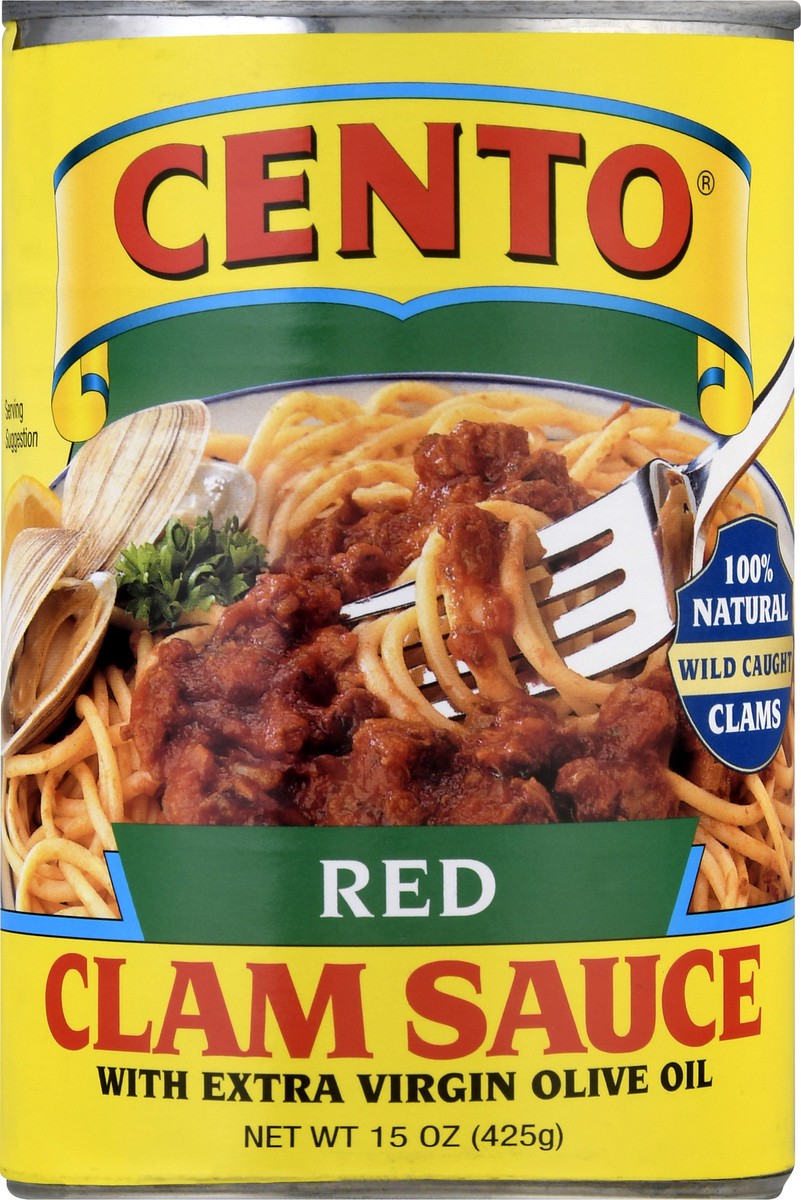 slide 1 of 9, Cento Red with Extra Virgin Olive Oil Clam Sauce 15 oz, 15 oz