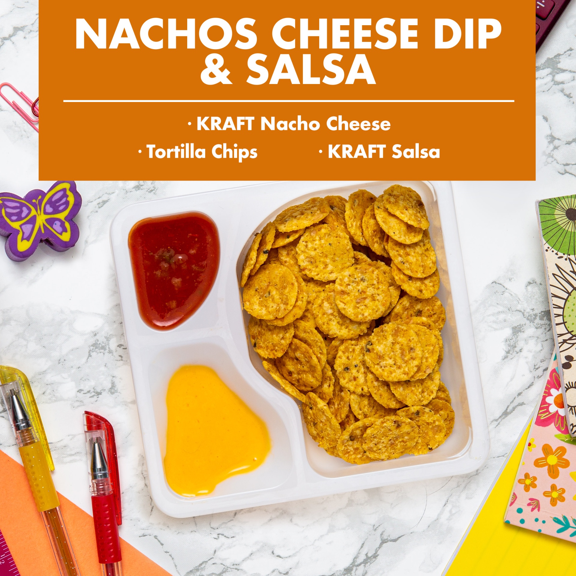 slide 2 of 2, Lunchables Nachos Cheese Dip & Salsa Snack Kit Tray, 4.4 oz