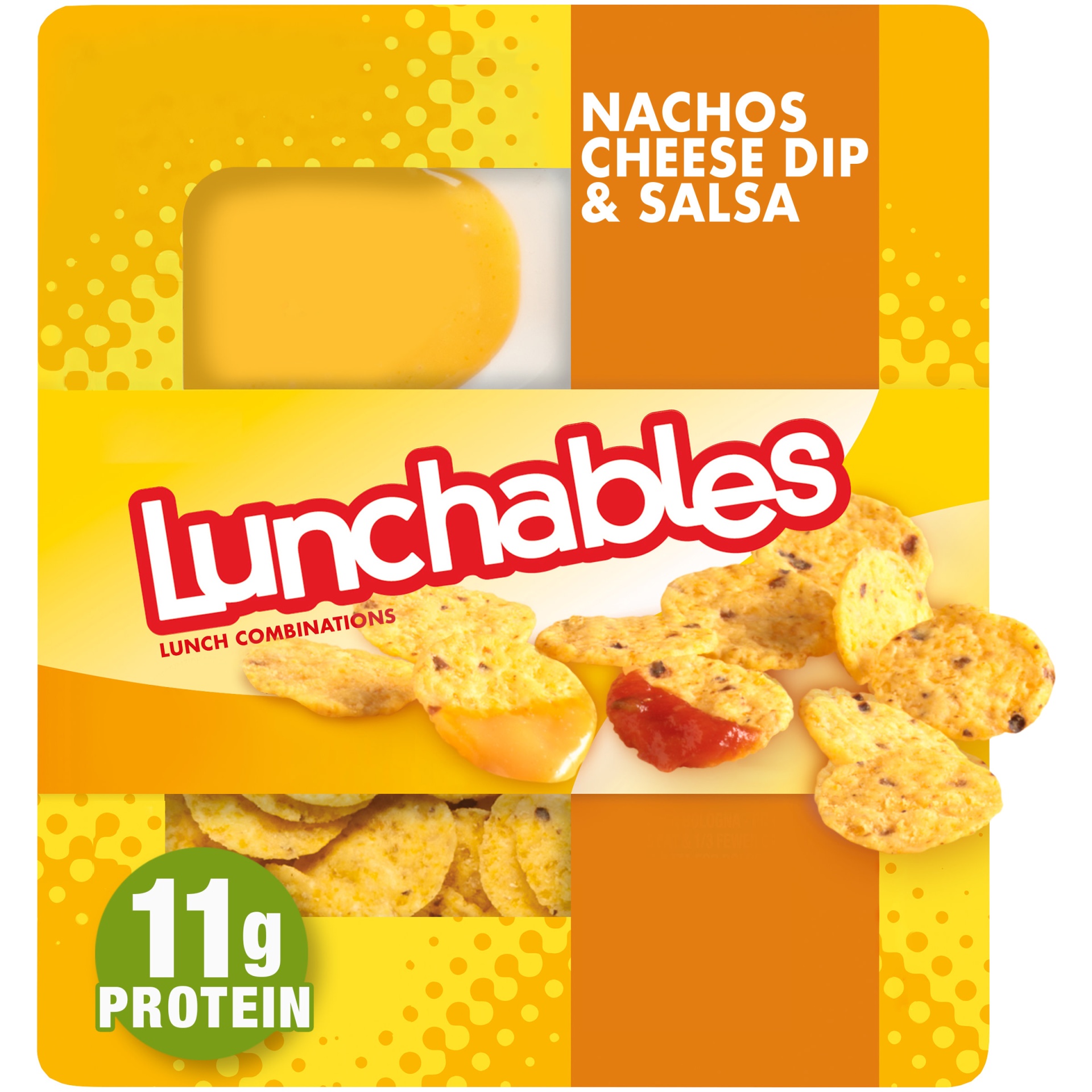 slide 1 of 2, Lunchables Nachos Cheese Dip & Salsa Snack Kit Tray, 4.4 oz