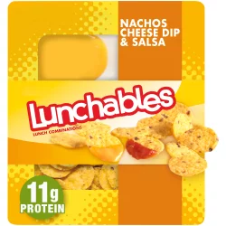 Lunchables Nachos Cheese Dip & Salsa Snack Kit Tray