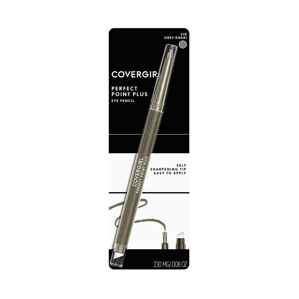 slide 2 of 8, COVERGIRL Perfect Point Plus Eyeliner Pencil - Gray Khaki - 0.008oz, 0.008 oz