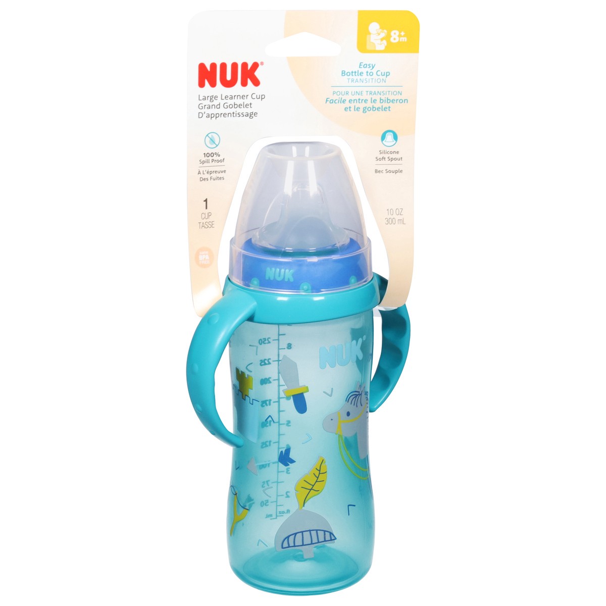 slide 2 of 9, NUK 10 Ounces 8+ Months Learner Cup Large 1 ea, 1 ct
