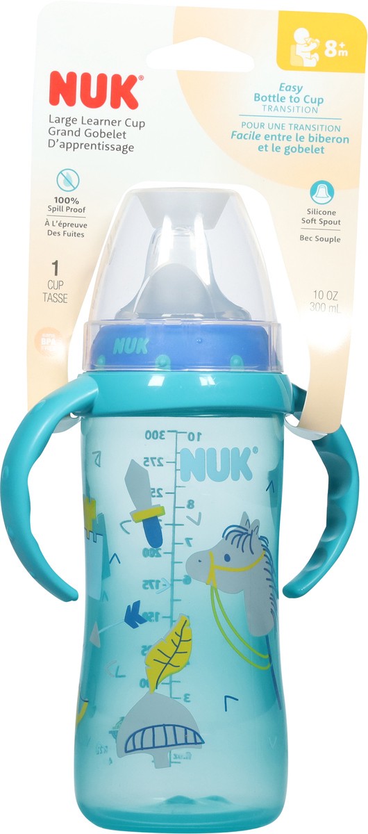 slide 6 of 9, NUK 10 Ounces 8+ Months Learner Cup Large 1 ea, 1 ct