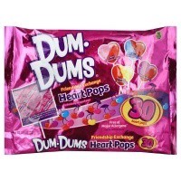 slide 1 of 1, Dum Dums Heart Pops, 10.5 oz