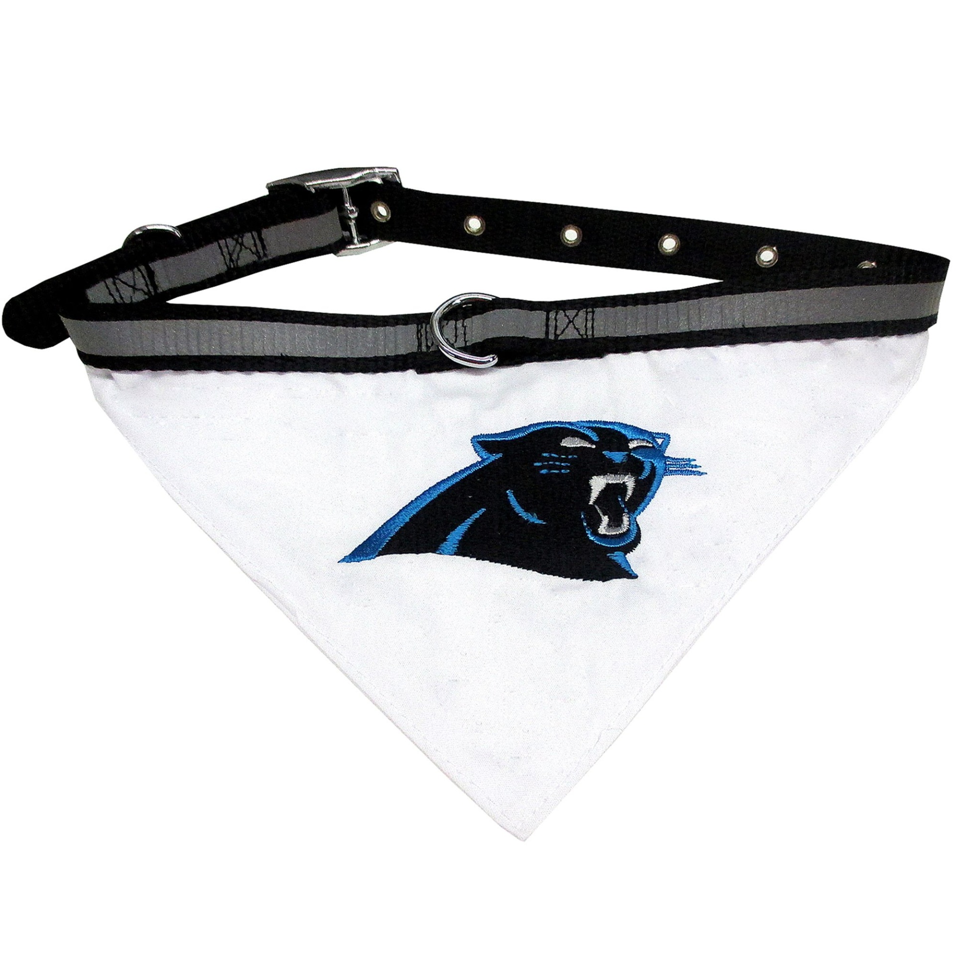 slide 1 of 1, Pets First Carolina Panthers Collar Bandana, LG