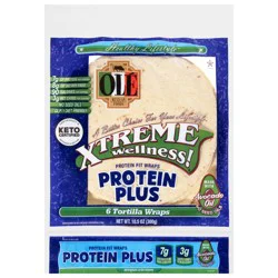 Olé Mexican Foods Xtreme Wellness! Protein Plus Tortilla Wraps 6 ct