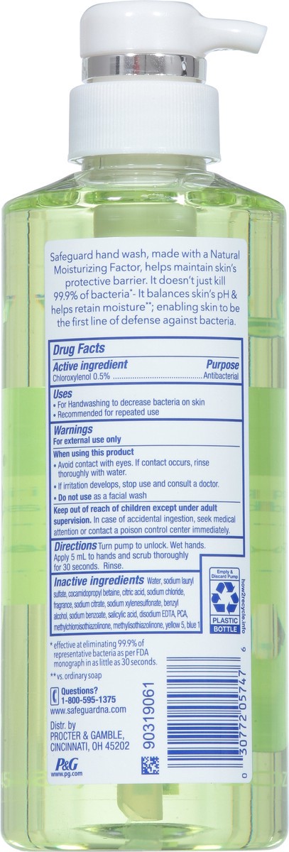 slide 2 of 9, Safeguard Antibacterial Hand Wash, Notes of Aloe, 15.50 fl oz