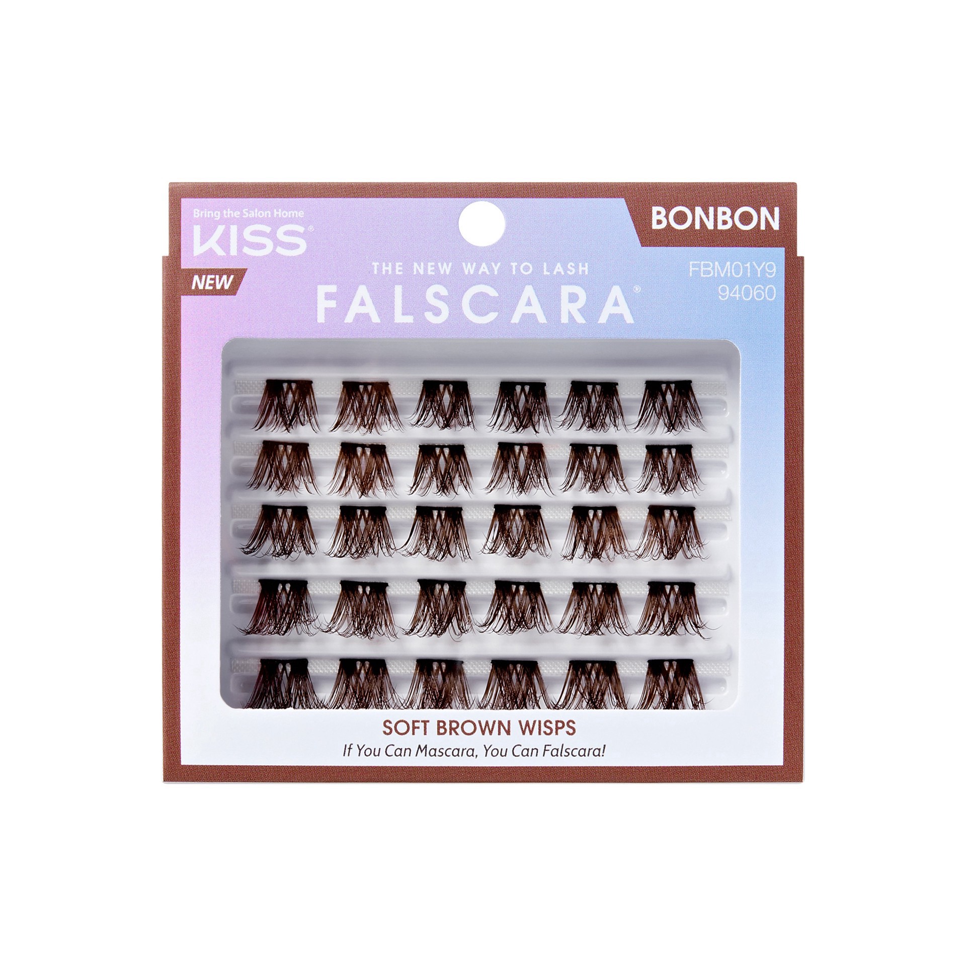 slide 1 of 1, KISS Falscara Soft Brown Wisp Lashes - BonBon, 12-16mm Multipack, 1 ct
