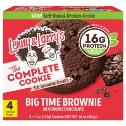 Lenny & Larry's The Complete Cookie, Big Time Brownie, 4oz- 4ct