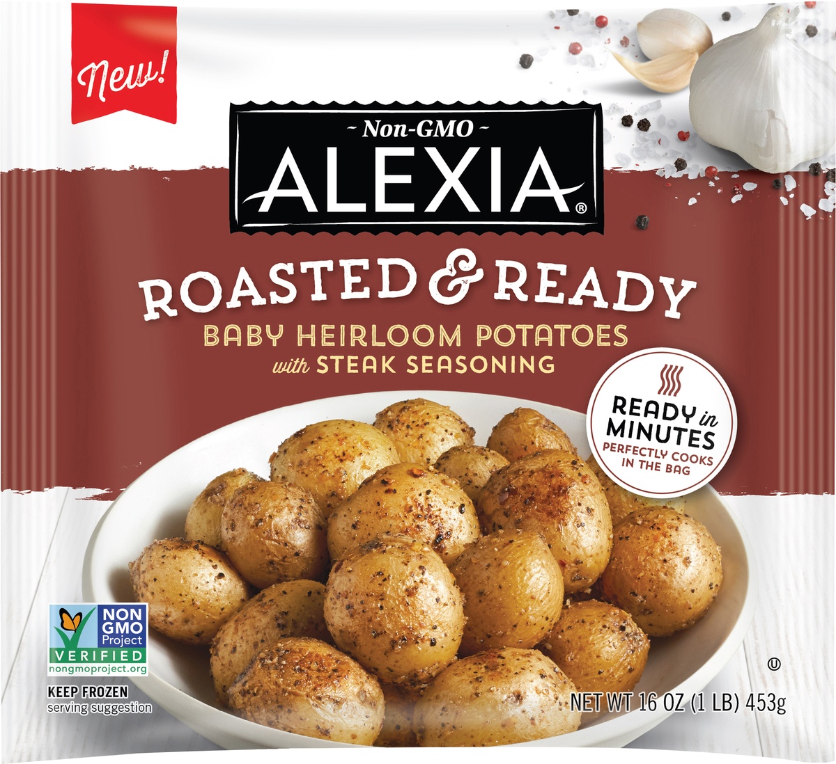 slide 4 of 6, Alexia Roasted & Ready Baby Heirloom Potatoes With Steak Seasoning, 16 oz