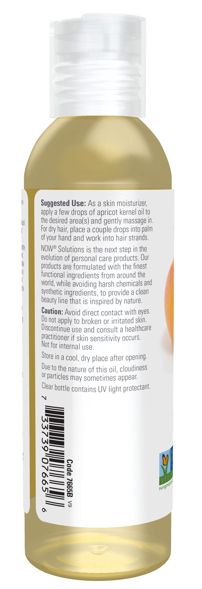 slide 2 of 5, NOW Solutions Apricot Oil - 4 fl. oz., 4 fl oz