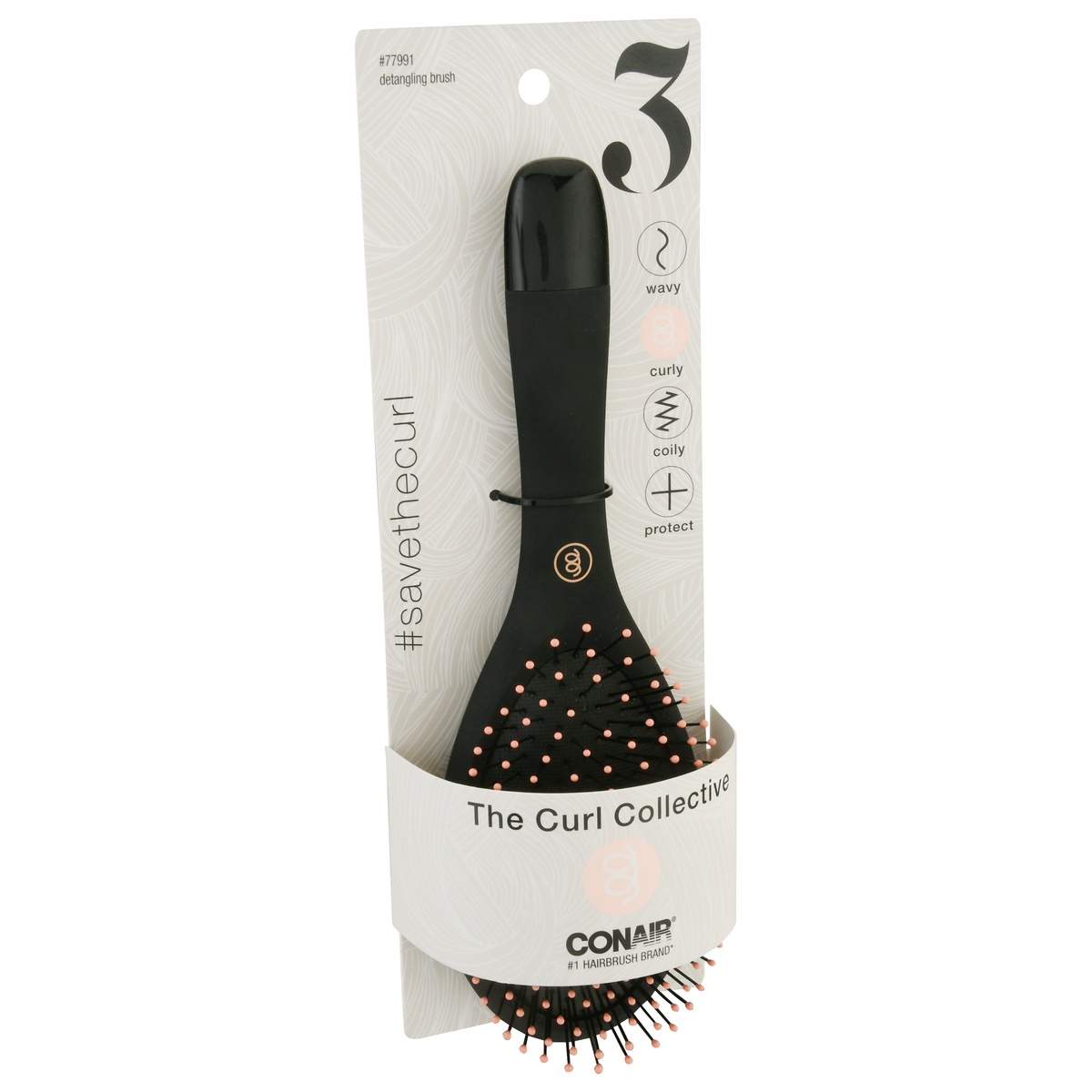 Conair Curl Collective Curly Detangle Cushion Brush 1 ct Shipt