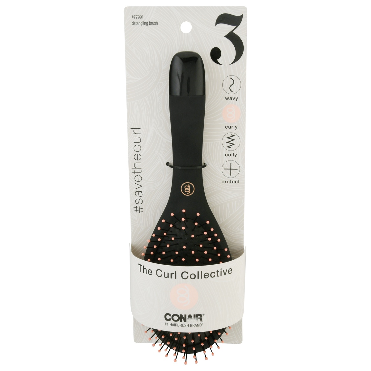 Conair Curl Collective Curly Detangle Cushion Brush 1 ct Shipt