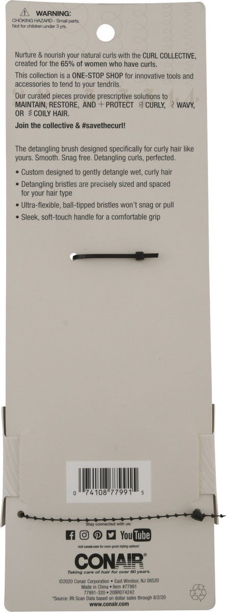 slide 5 of 9, Conair The Curl Collective Detangling Brush 1 ea, 1 ct